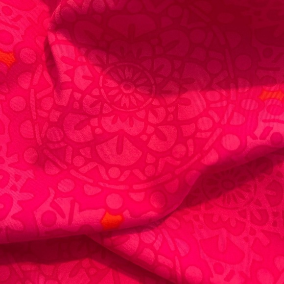 Lands’ End UPF 50 Stretch Shift Dress Small Pink Orange Swim Cover Up Boat Neck - Picture 5 of 7